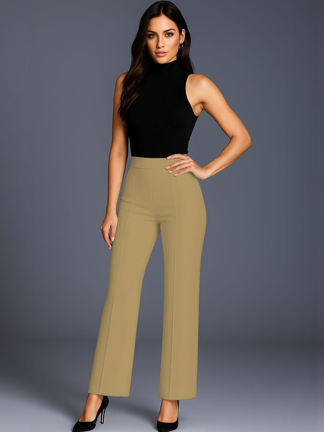 Moda Rapido Women Relaxed Easy Wash Trousers