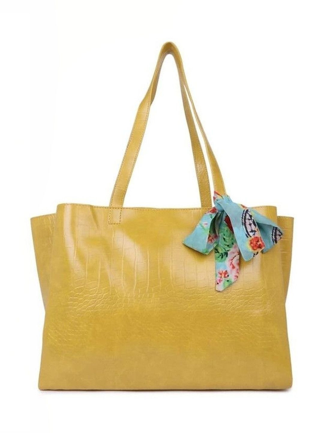 Jasuniq Textured Structured Tote Bag