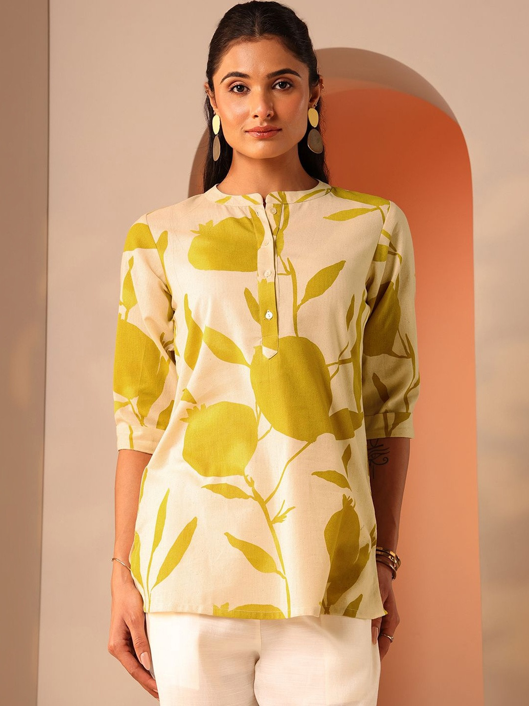 Gerua By Libas Botanical Printed Kurti