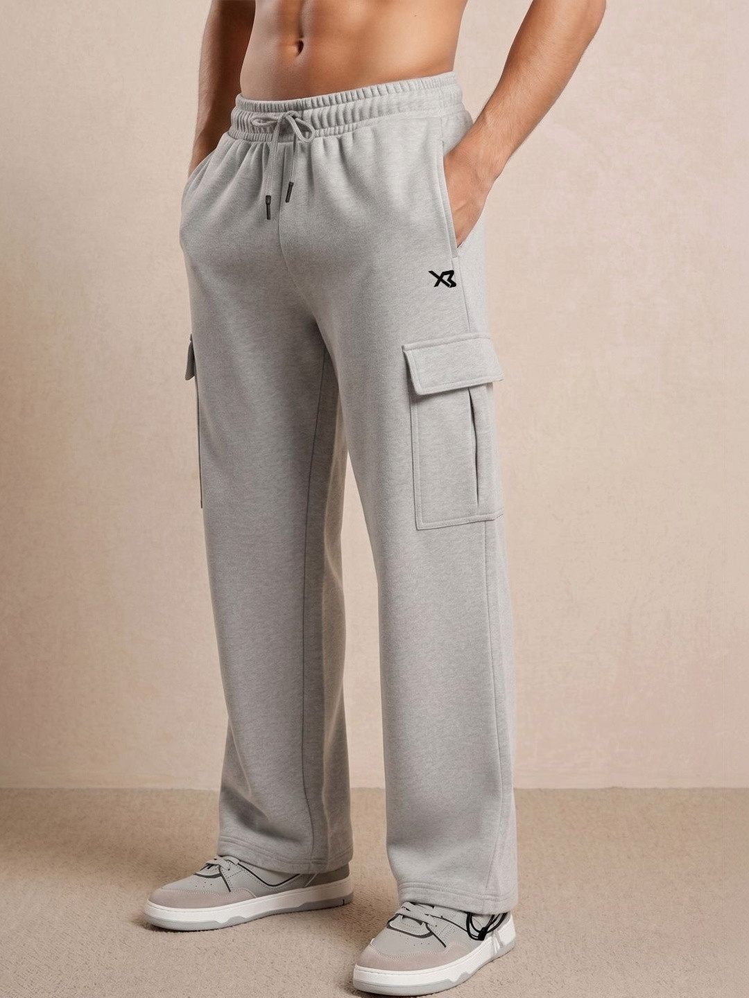 CROSS BENCH Men Regular Fit Brand Logo Cargos