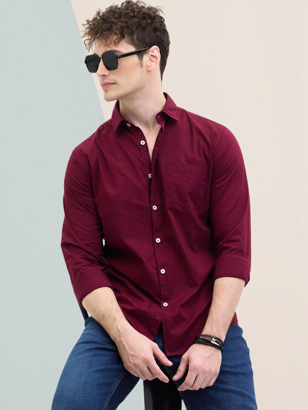 THE BEETEL HOUSE Men Premium Slim Fit Casual Shirt