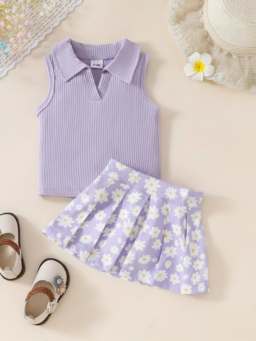 MATMA FASHION Girls Top with Skirt