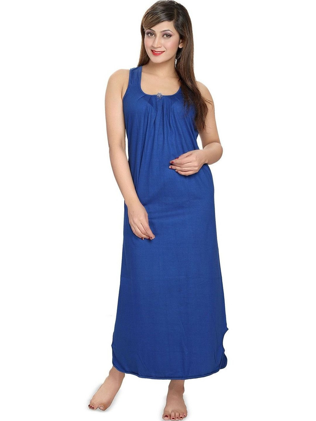 NIGHTY KING Sleeveless Maxi Nightdress