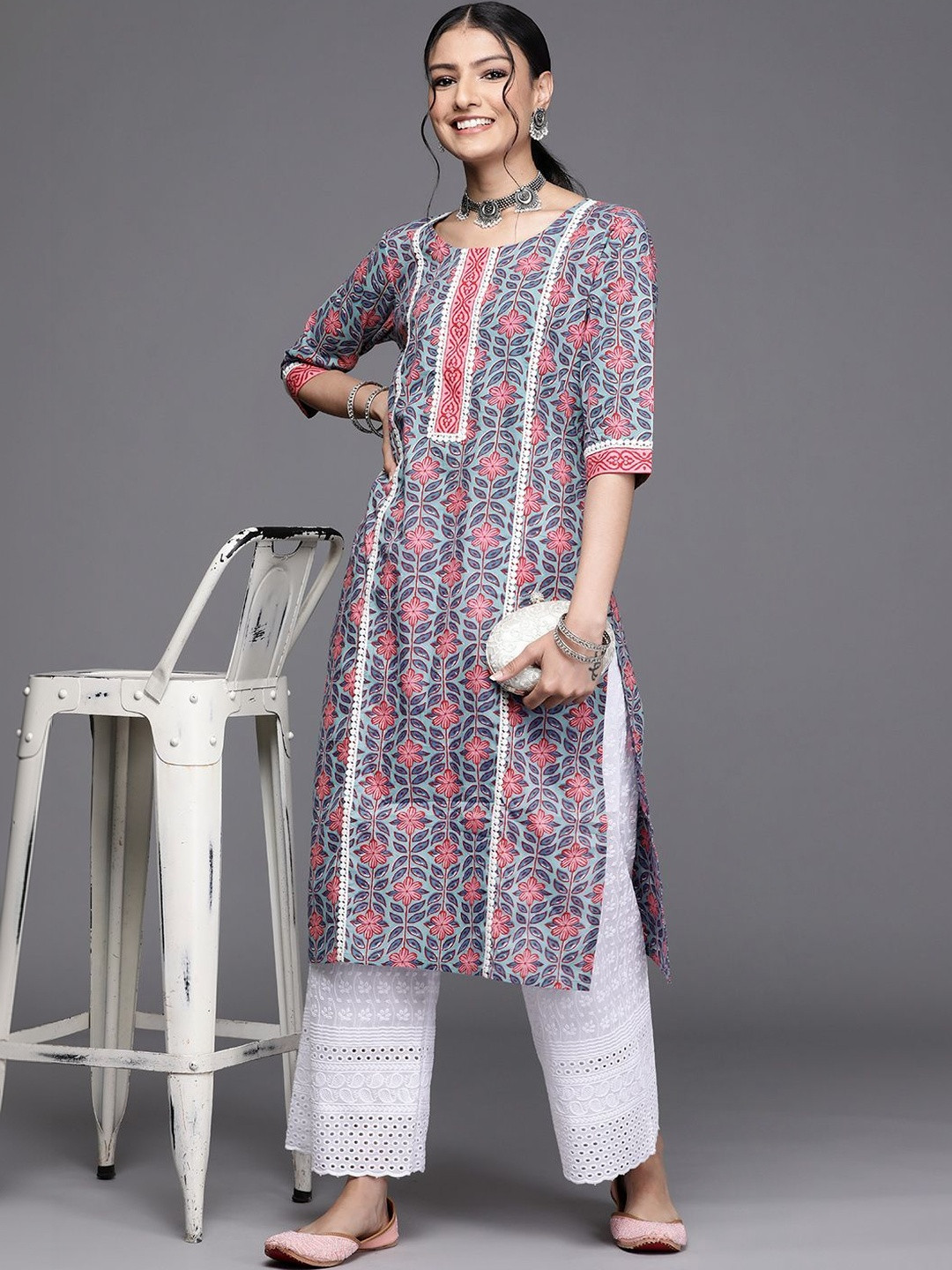 Gerua By Libas Women Floral Printed Indie Florals Kurta