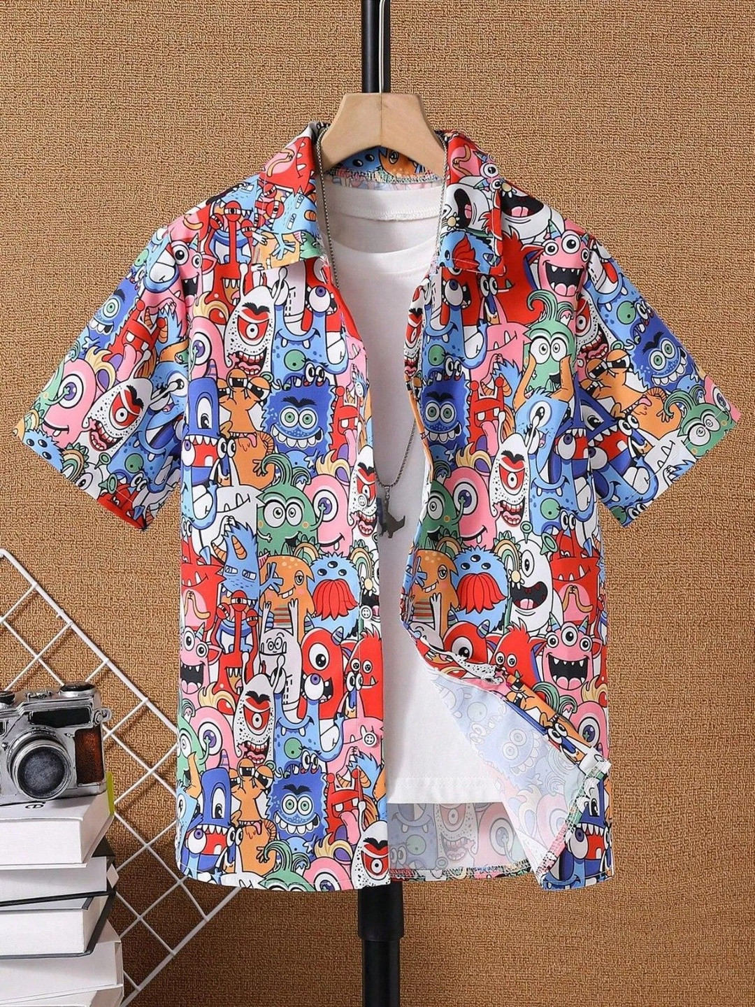 SHUBH BELLA Boys Classic Printed Casual Shirt