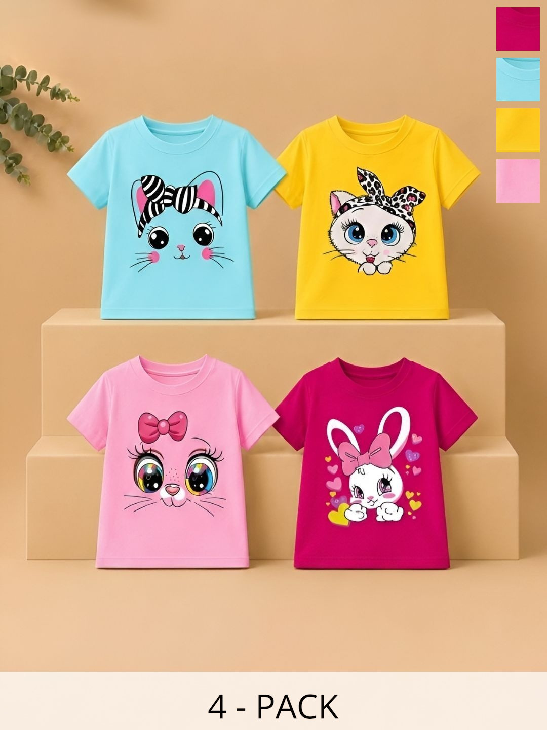 PY PINKYOU Girls 4 Printed T-shirt