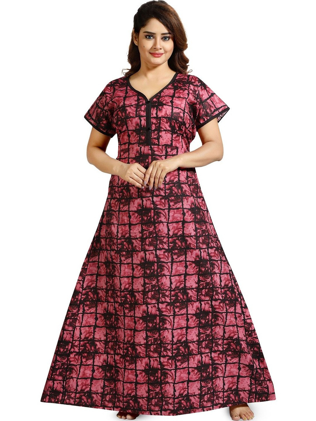 Inner Beats Printed Maxi Nightdress