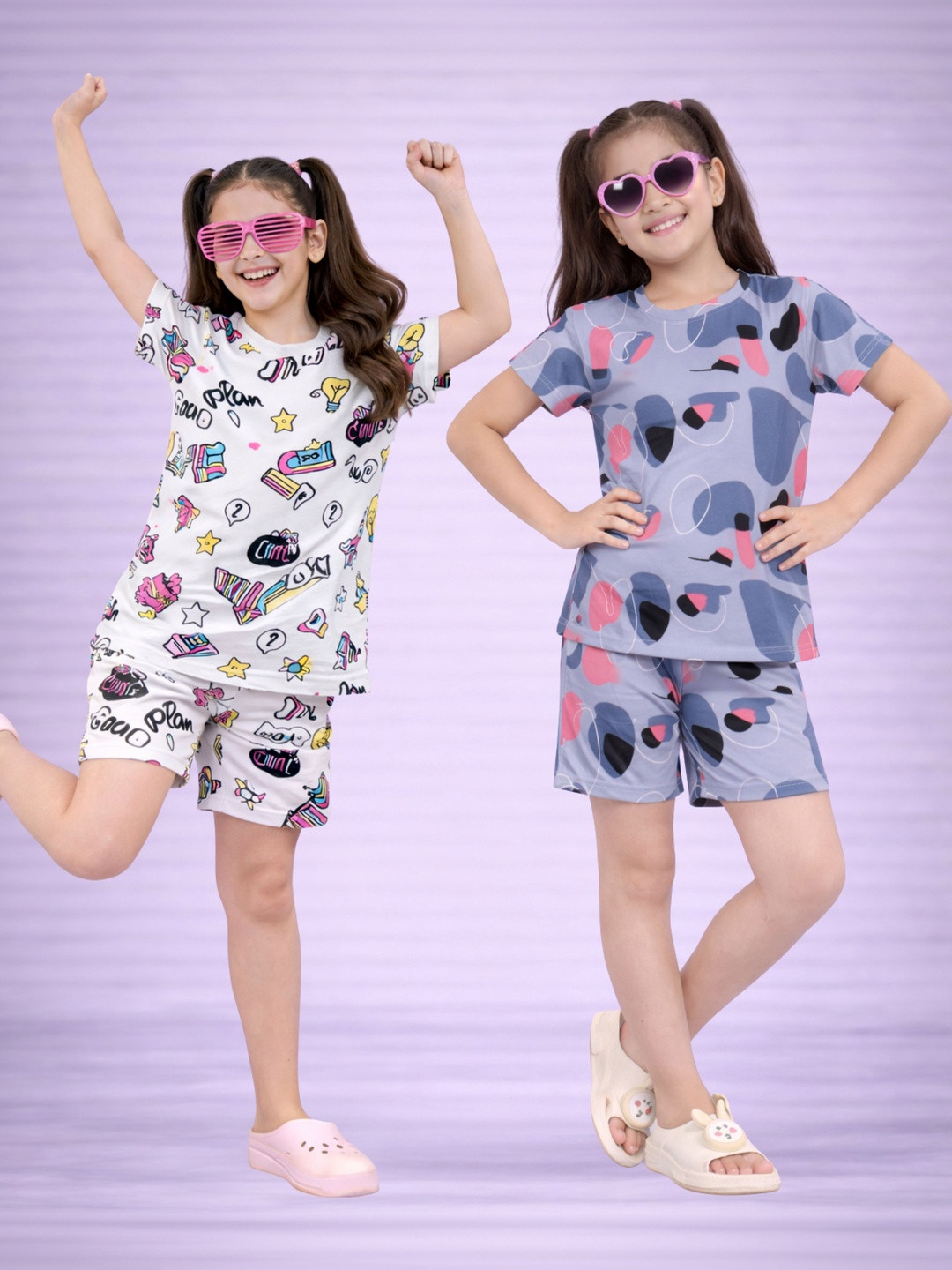 LITBABY Girls Printed Nightdress
