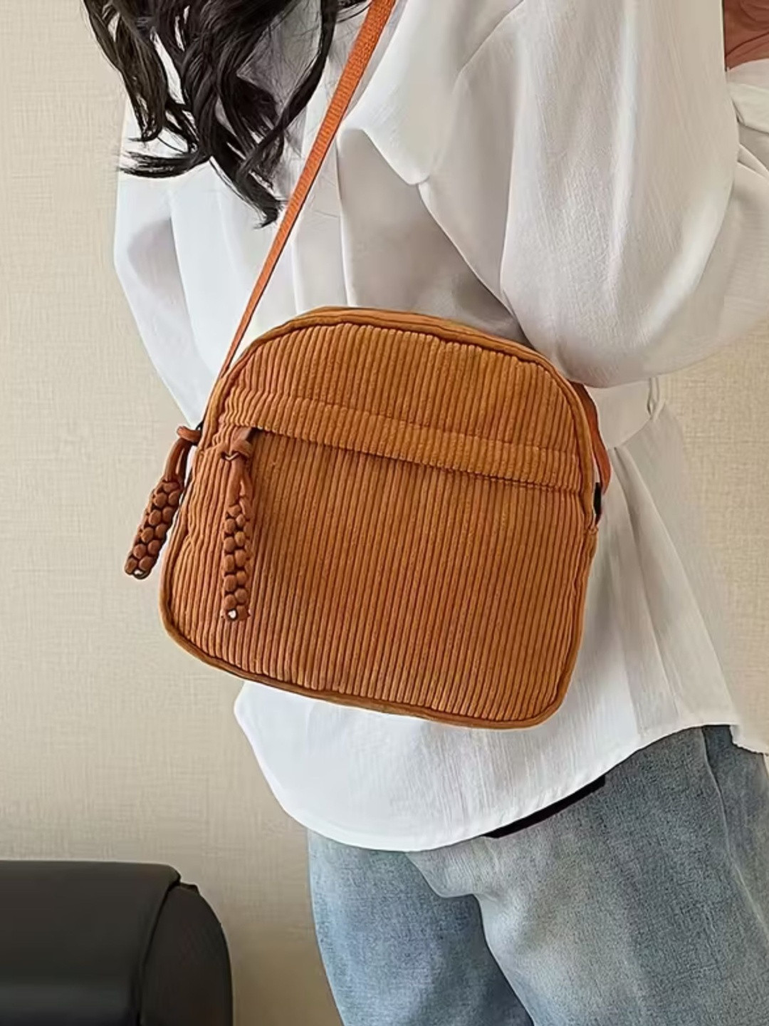 ITALISH Textured Leather Sling Bag