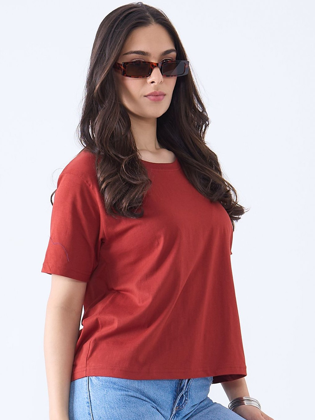 DKY Women Boxy T-shirt