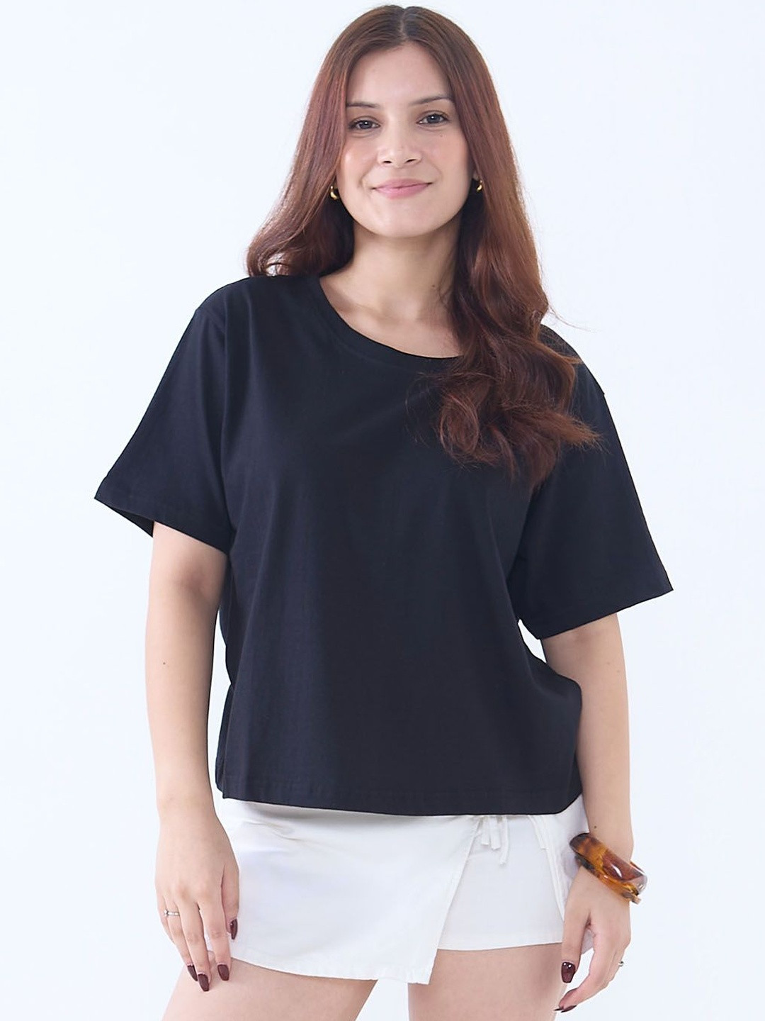 DKY Women Boxy T-shirt
