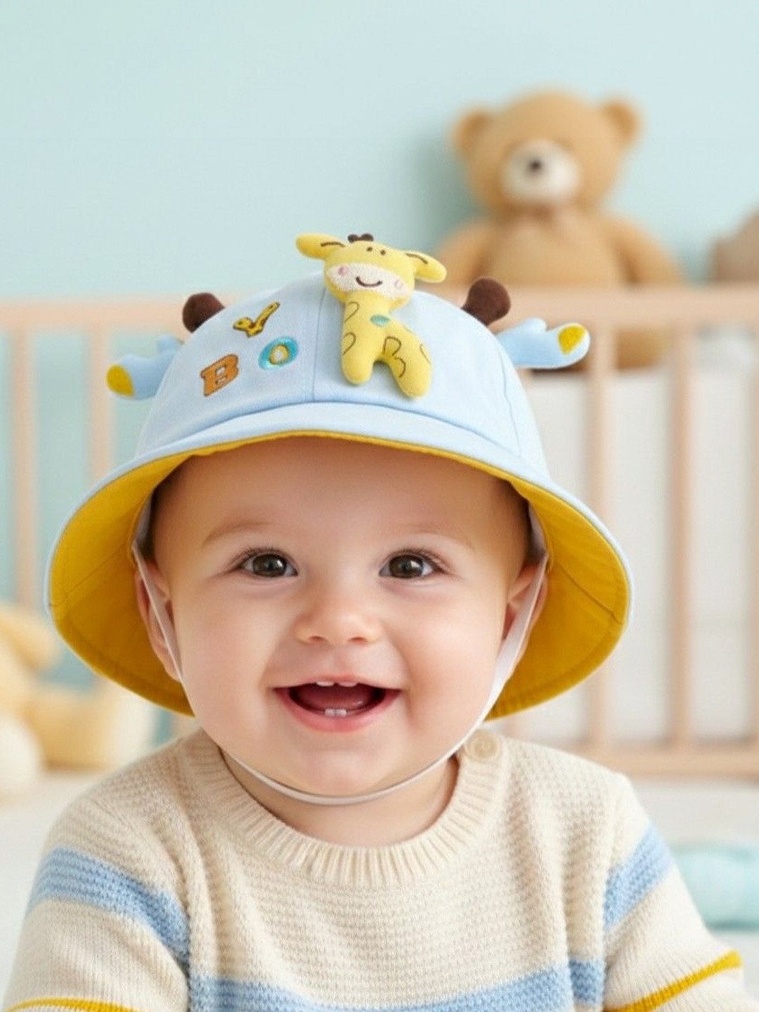 Ziory Unisex Kids Embroidered Caps