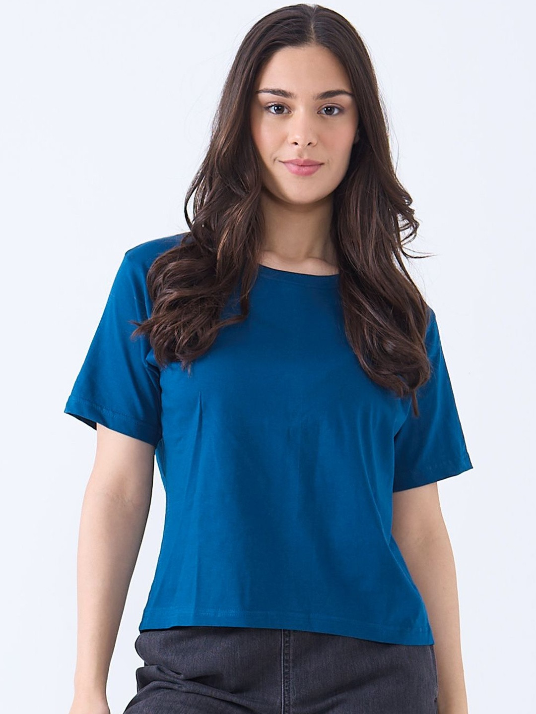 DKY Women Boxy T-shirt