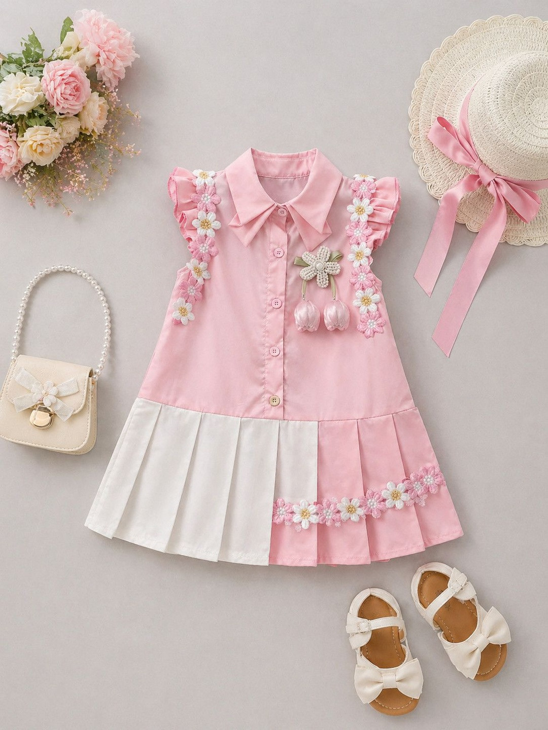 Sparklepop Embellished A-Line Midi Dress