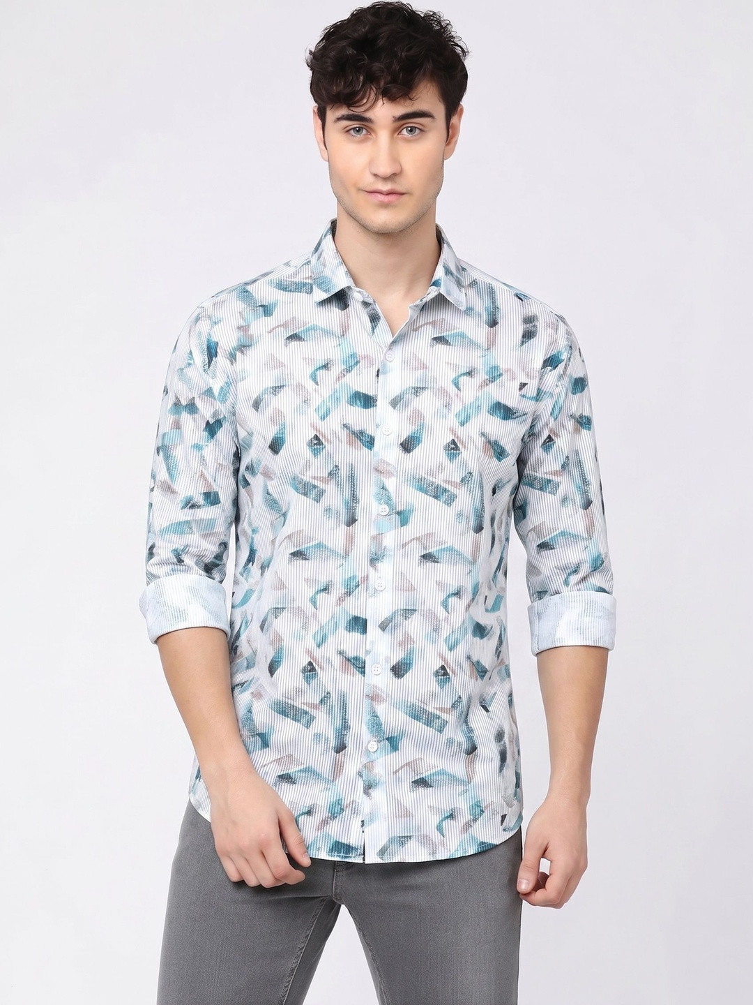Moda Rapido Men Original Printed Casual Shirt