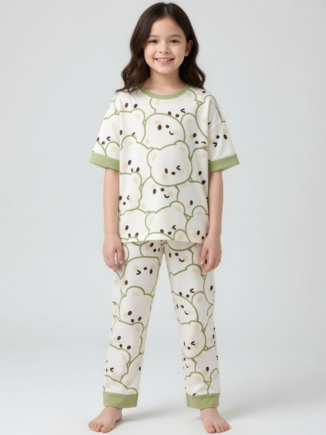 4JSTAR Girls Printed Night suit