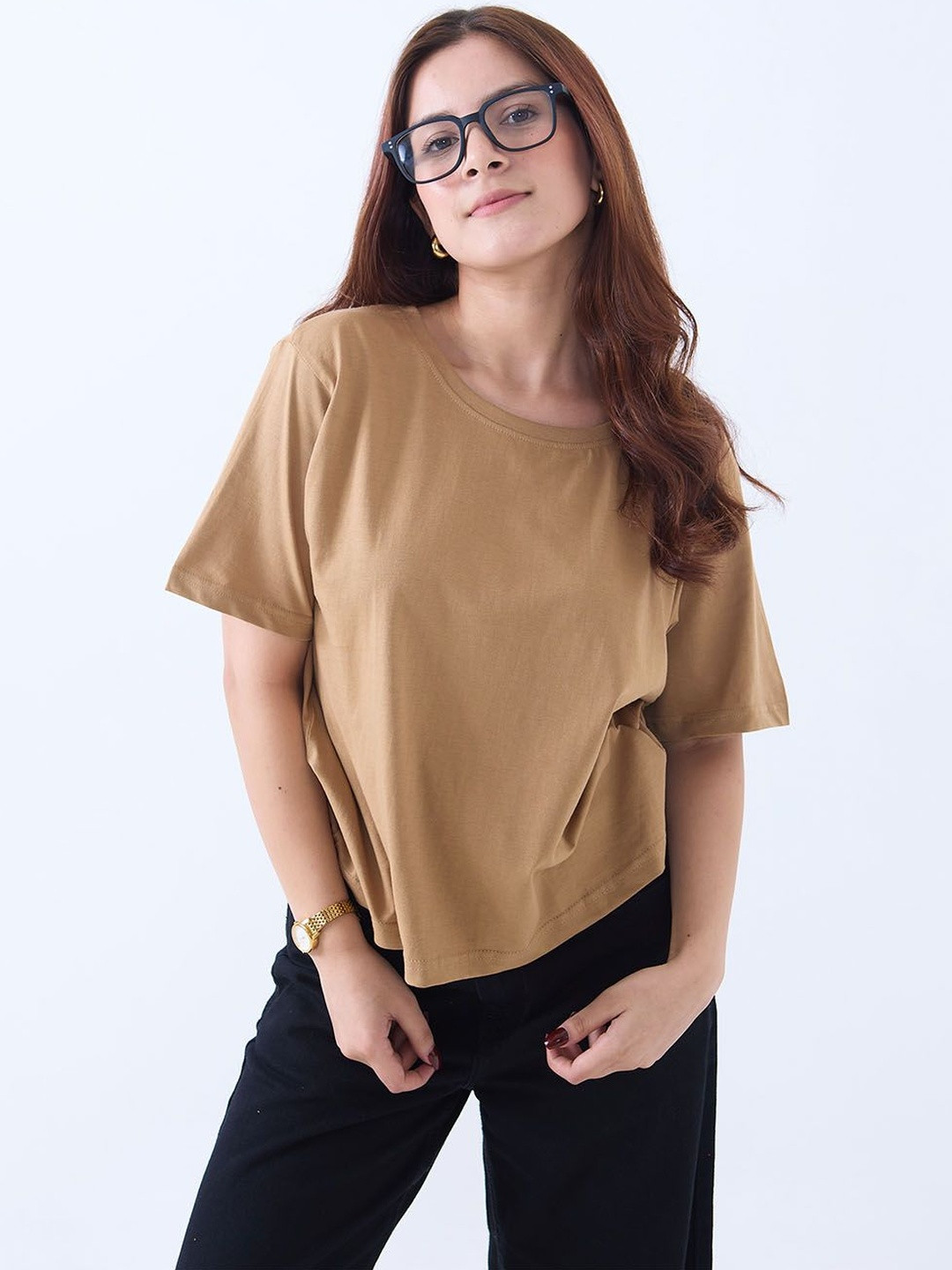 DKY Women Boxy T-shirt