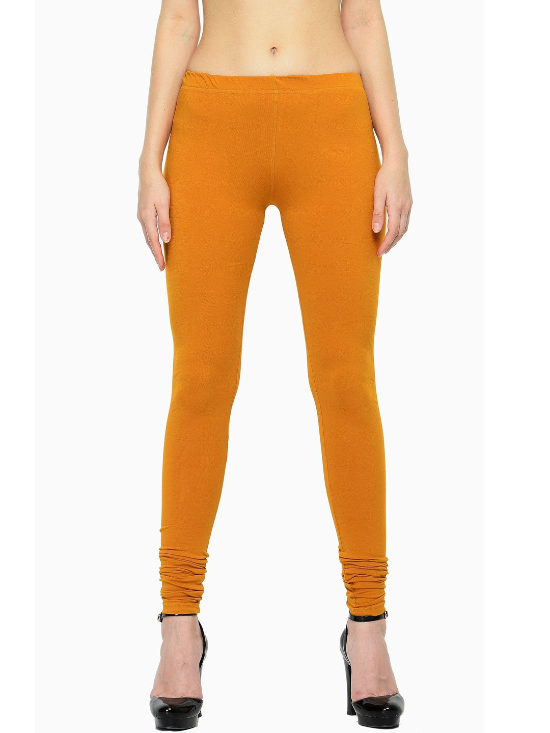 Frenchtrendz Women Cotton Blend Solid Churidar Length Leggings