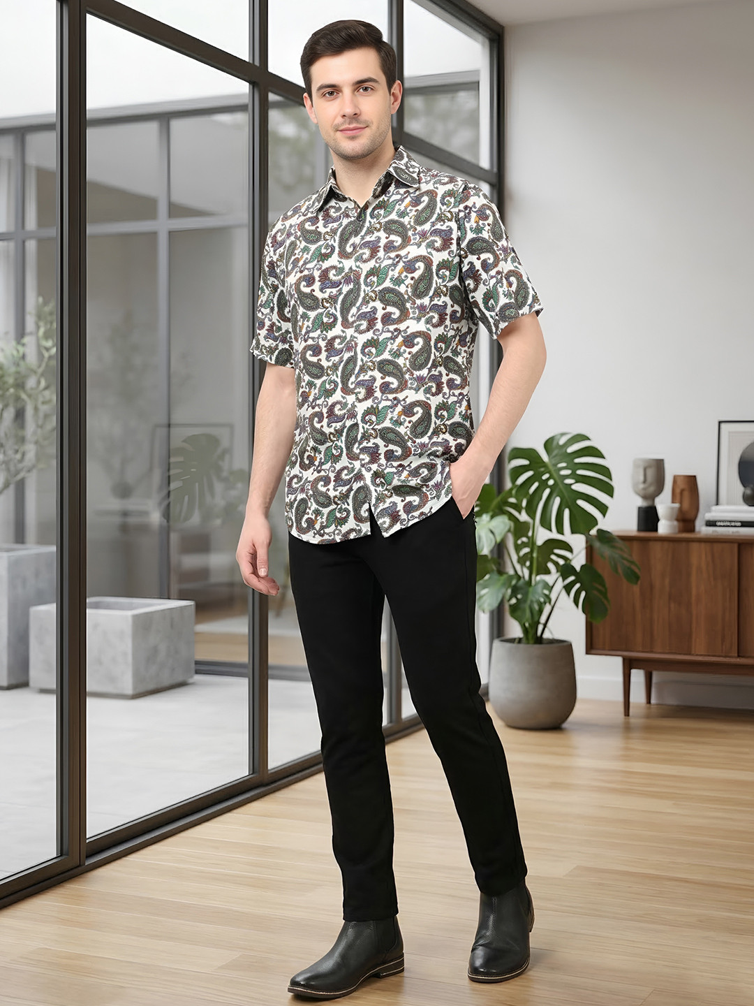 IKRASS Men Printed Casual Shirt