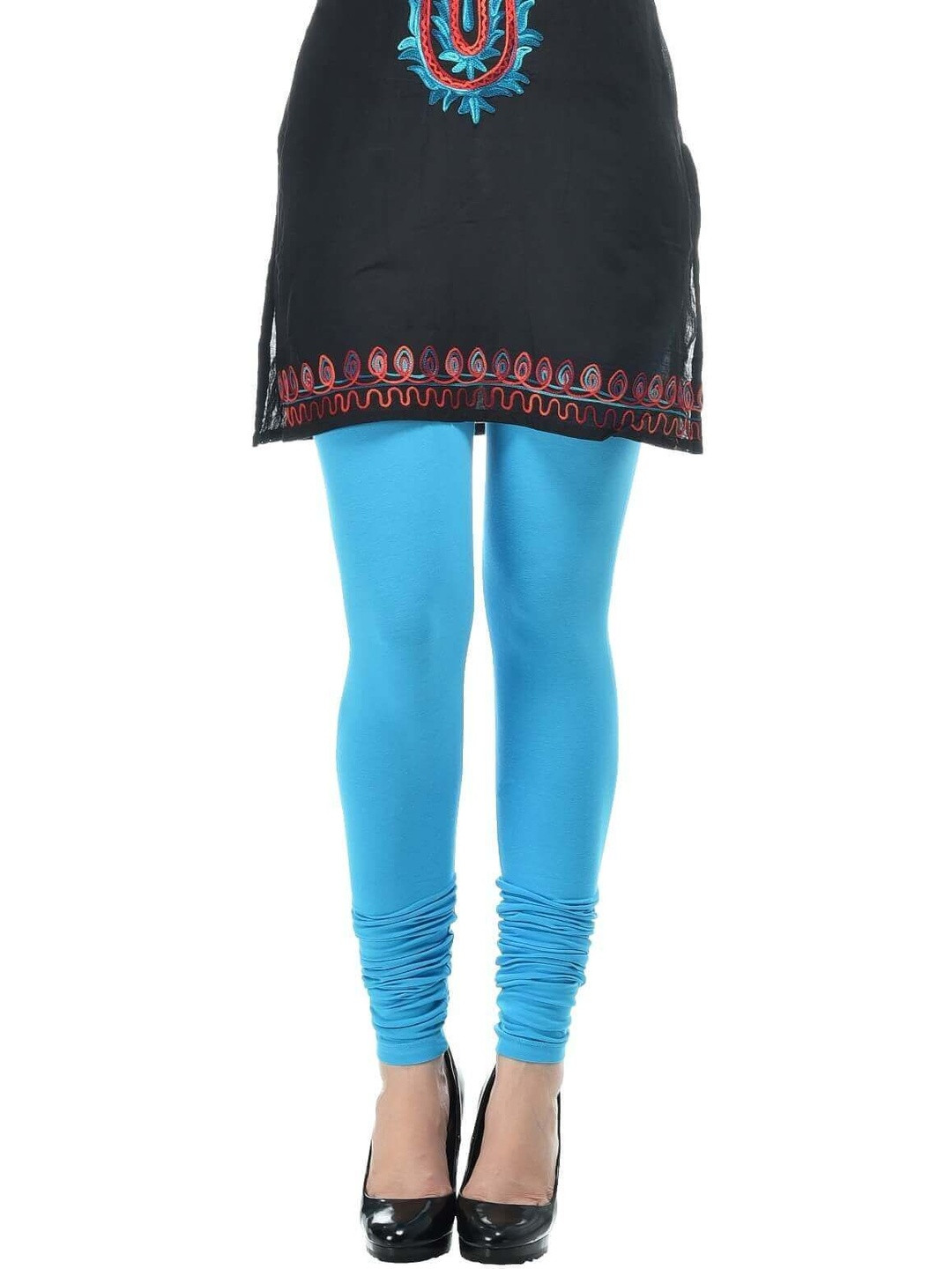 Frenchtrendz Women Cotton Blend Solid Ankle Length Leggings