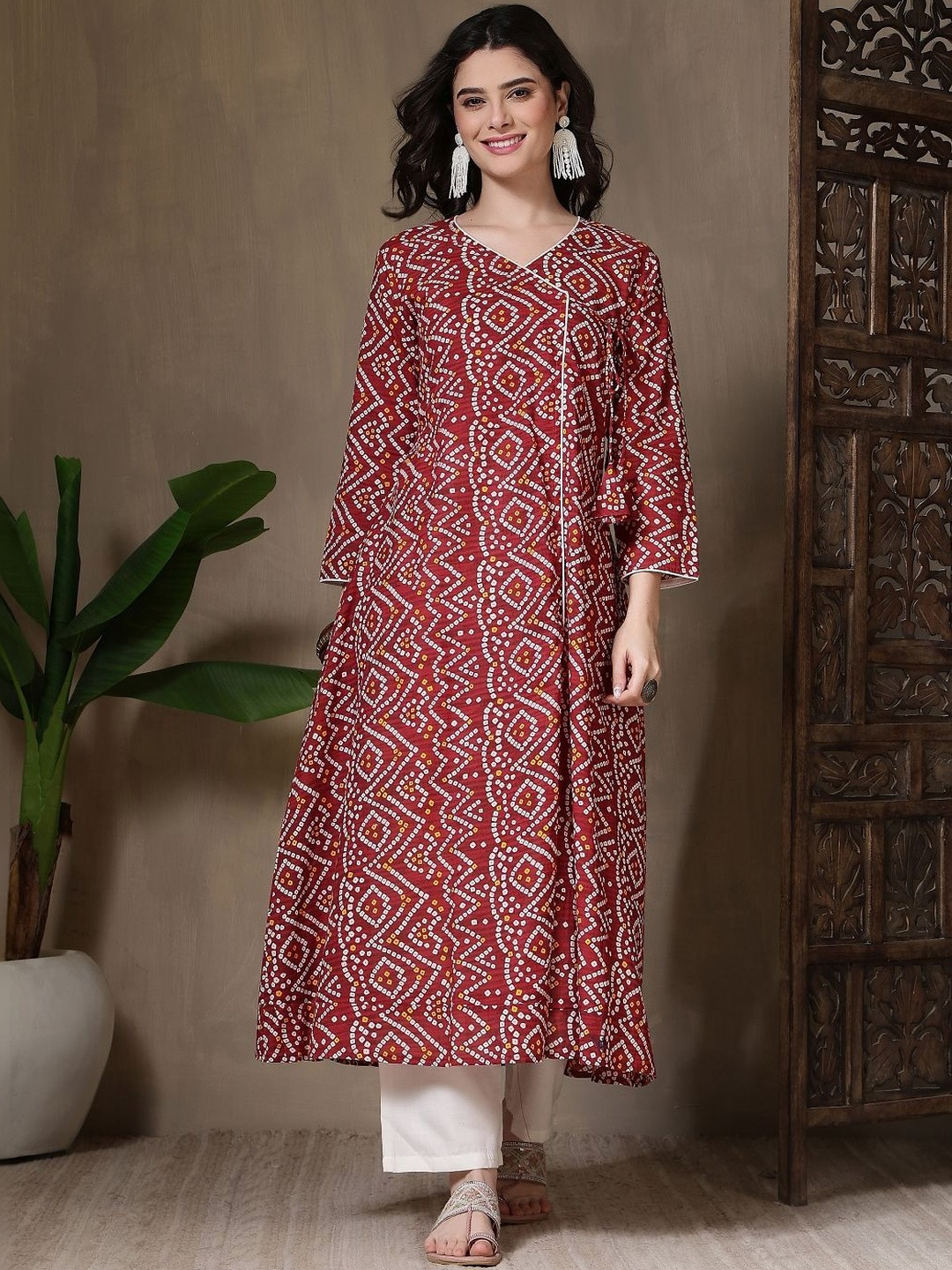 Kalphem Women Bandhani Printed Kurta