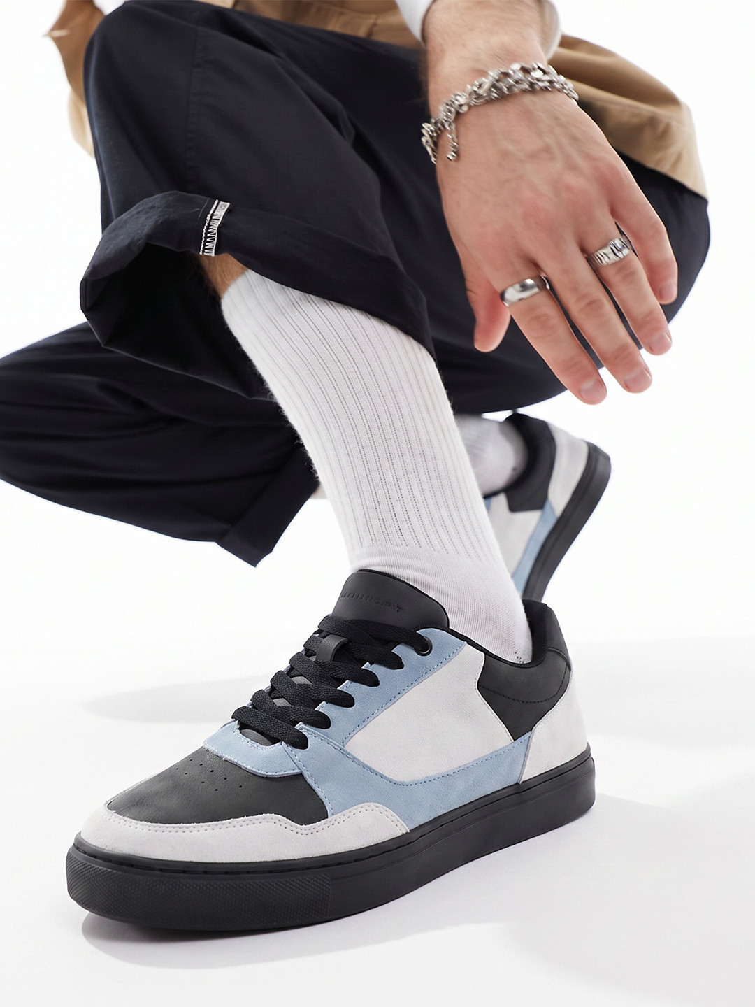 Ethik Men Colourblocked Ebernon Pulse Vegan Low Sneakers