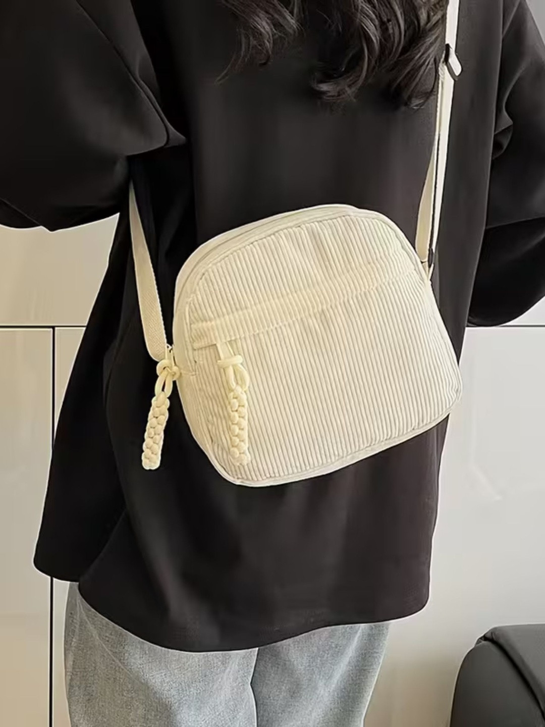 ITALISH Textured Leather Sling Bag