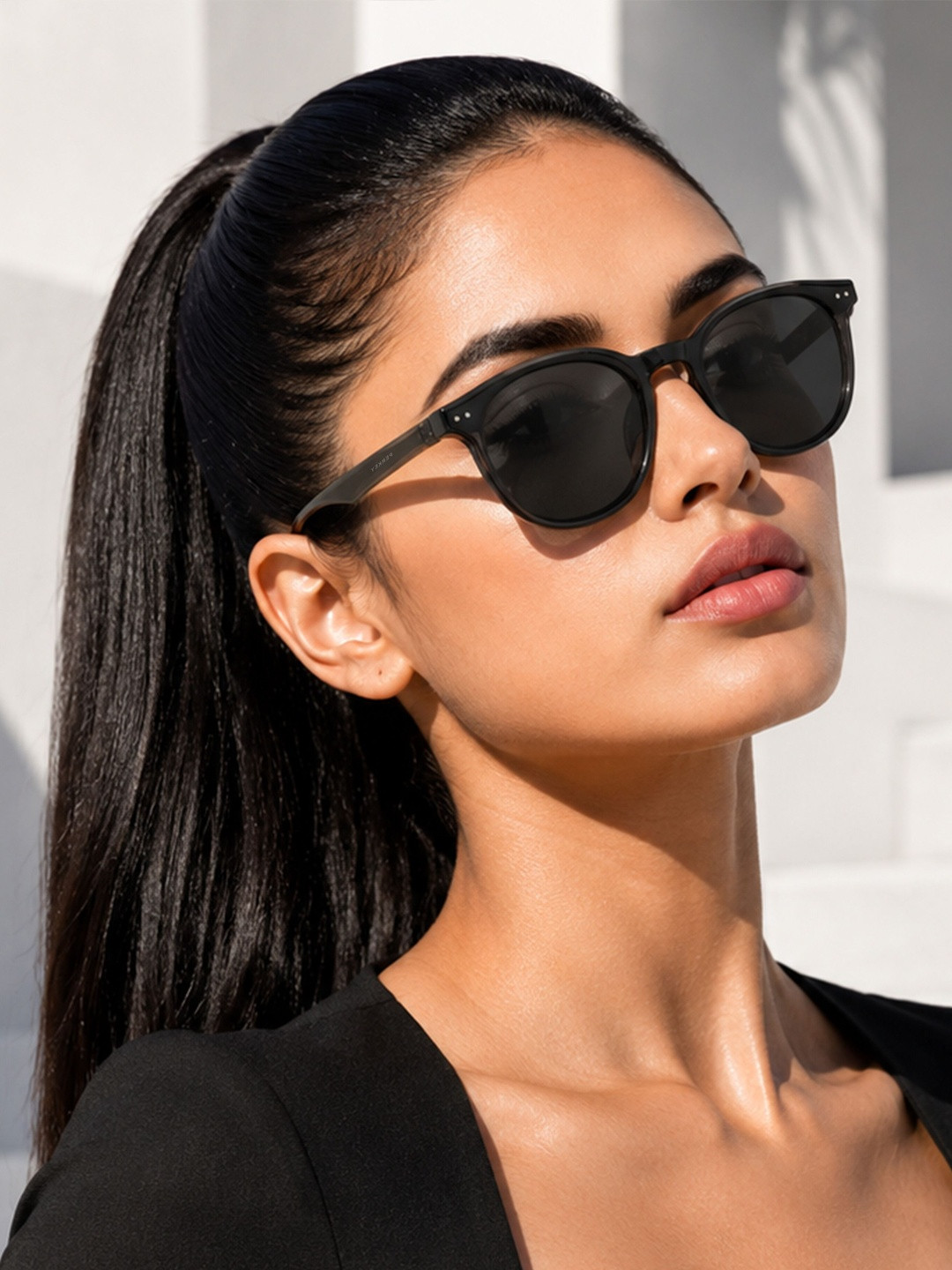 PERKEY Women Round Sunglasses with UV Protected Lens PRKY0016-C2