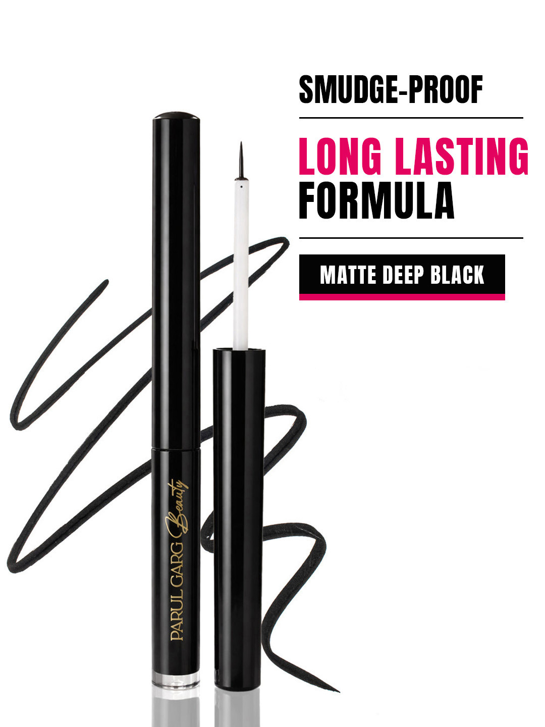 Parul Garg Ultra Define Matte Eyeliner Smudge Proof Long Lasting & Dry Formula Black 3ml