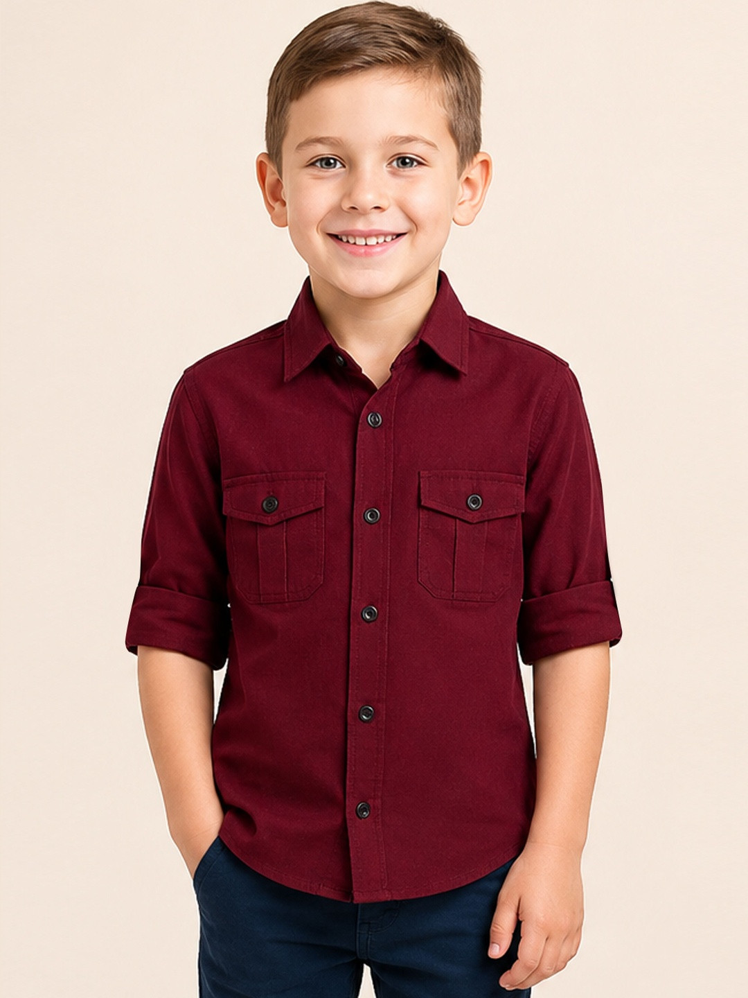 Dripteen Boys Classic Casual Shirt