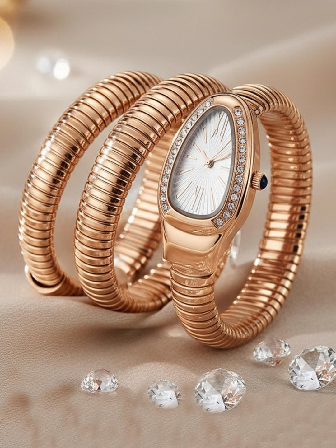 IIK COLLECTION Women Dial & Wrap Around Straps Analogue Watch IIK-3233W-SNAKE