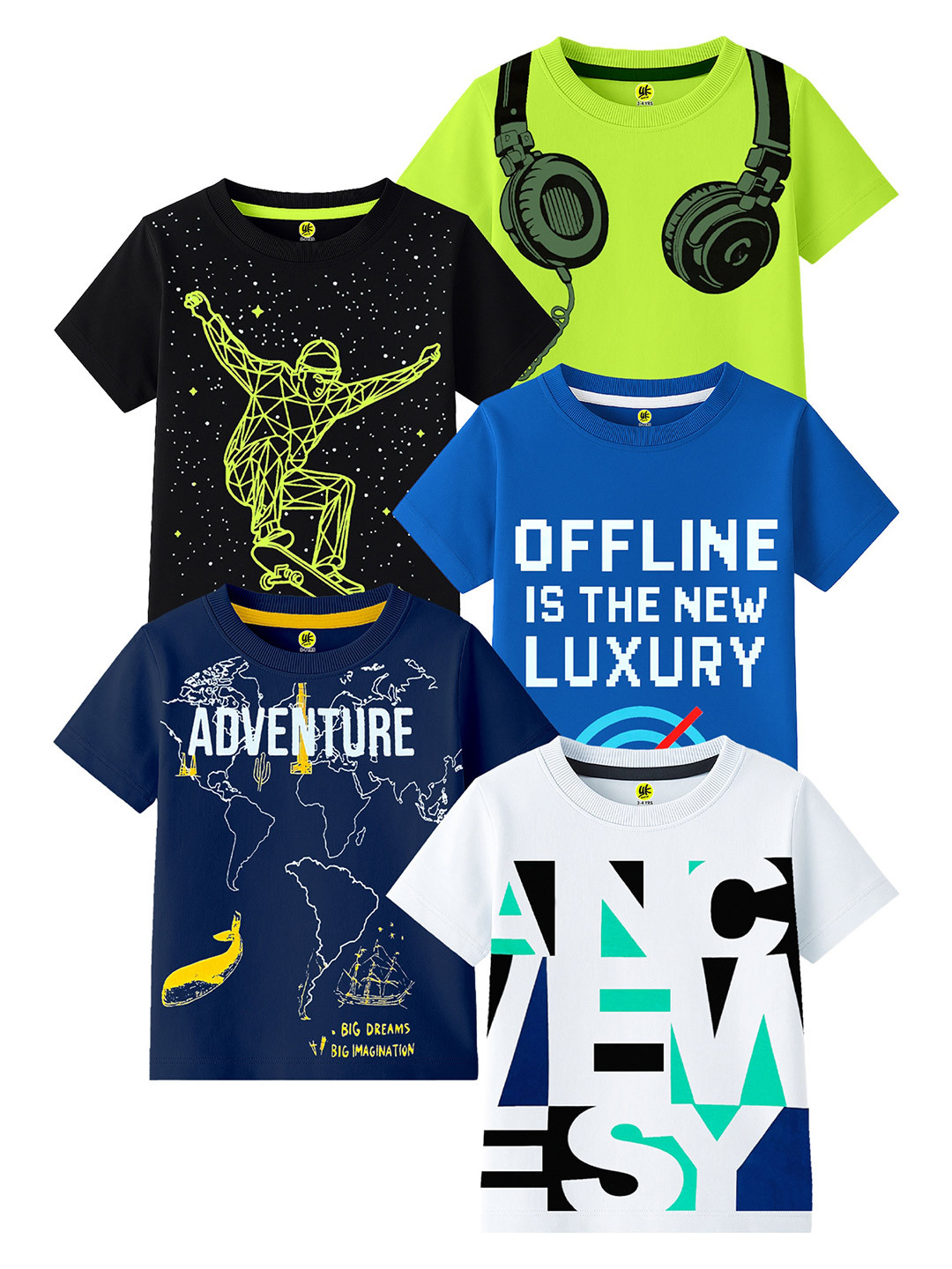 YK Boys 5 Printed T-shirt