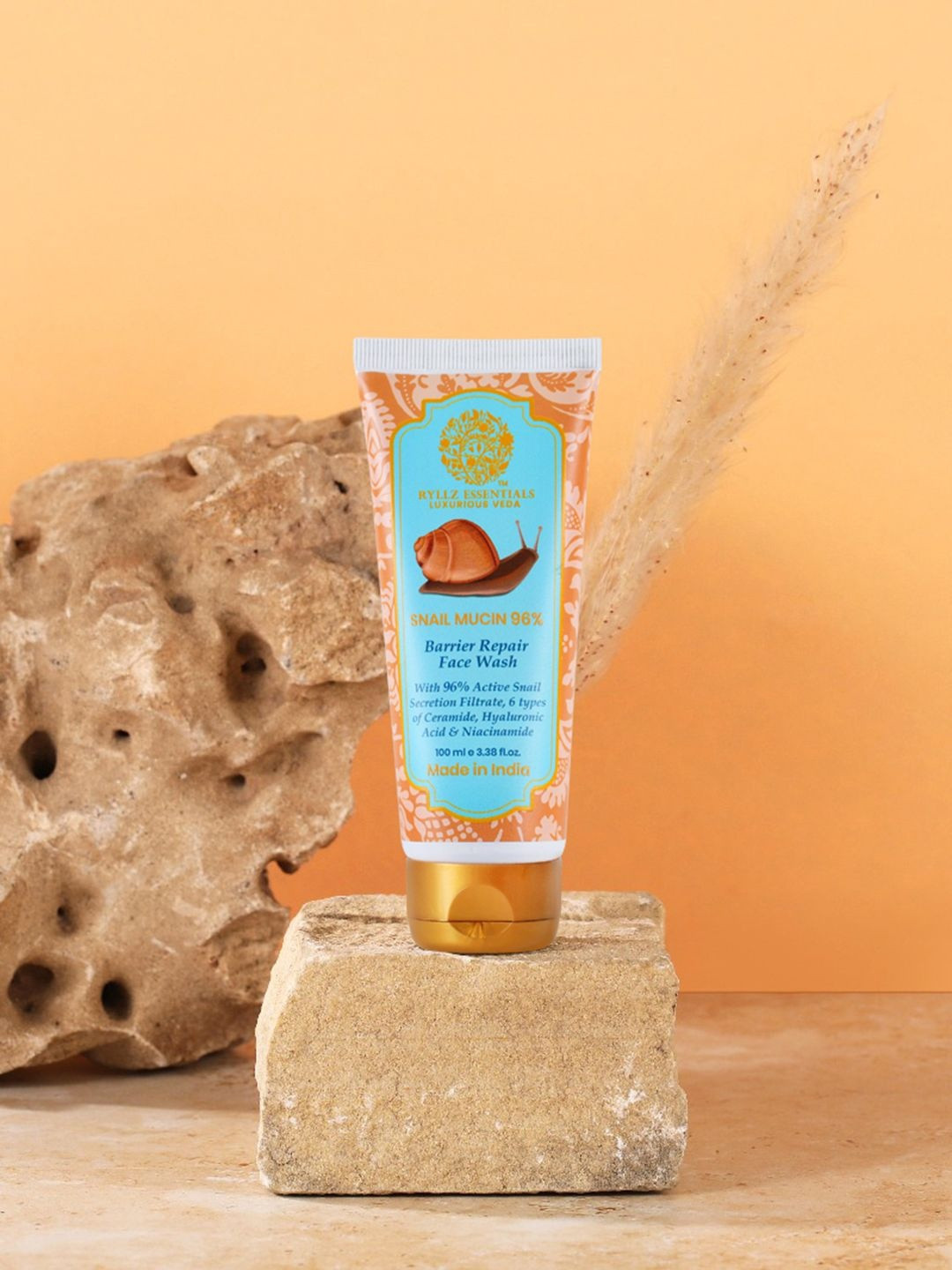 RYLLZ ESSENTIALS Snail Mucin Face Wash - 100 ml