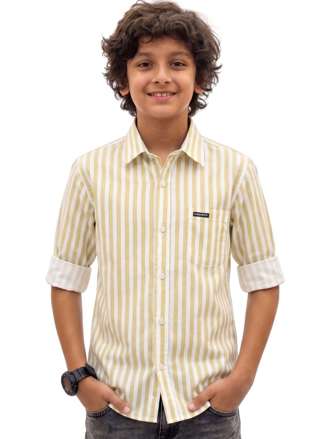 RS Fashions Boys Comfort Striped Casual Shirt