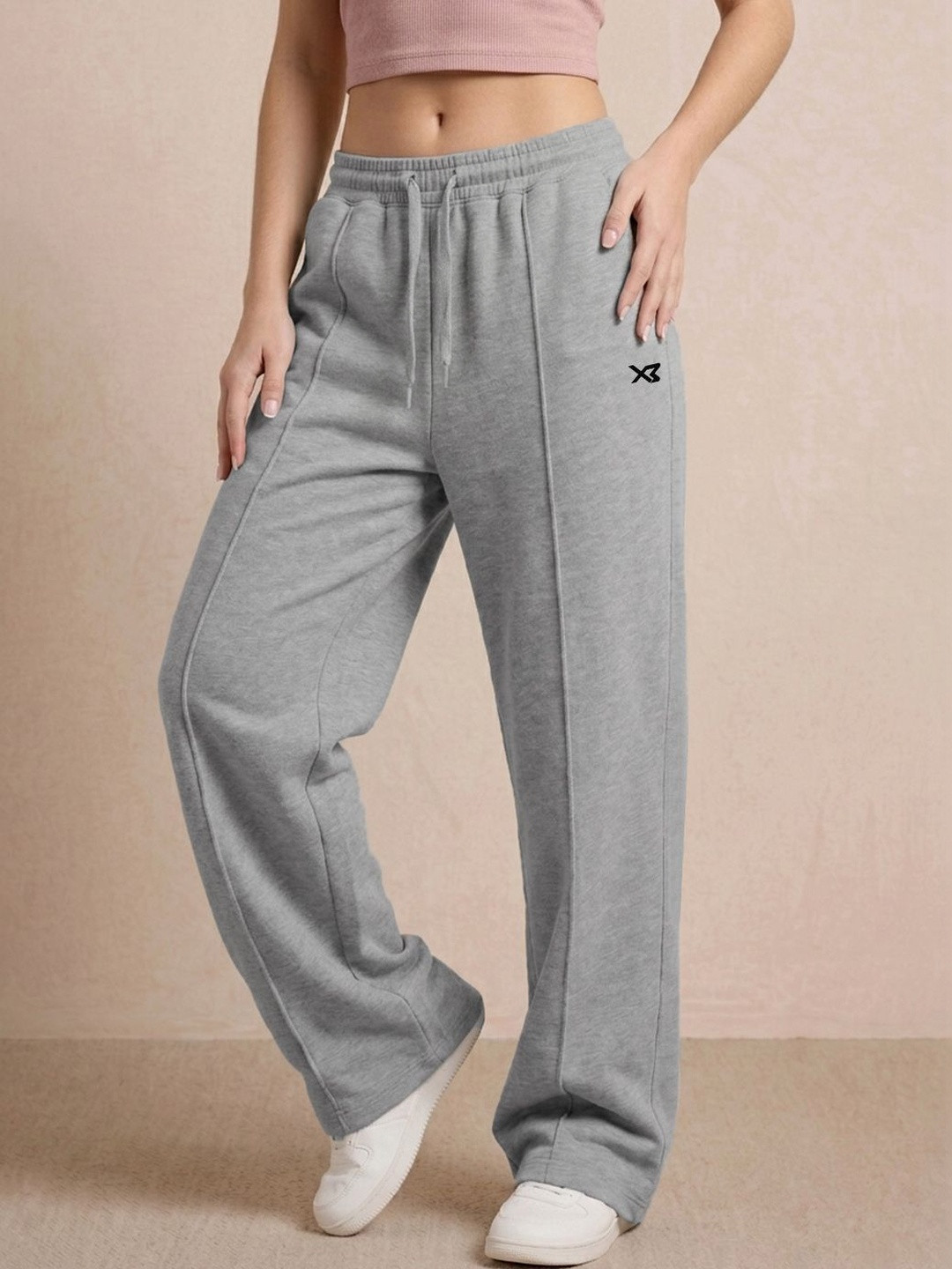 CROSS BENCH Women Regular Fit Brand Logo Training Track Pants