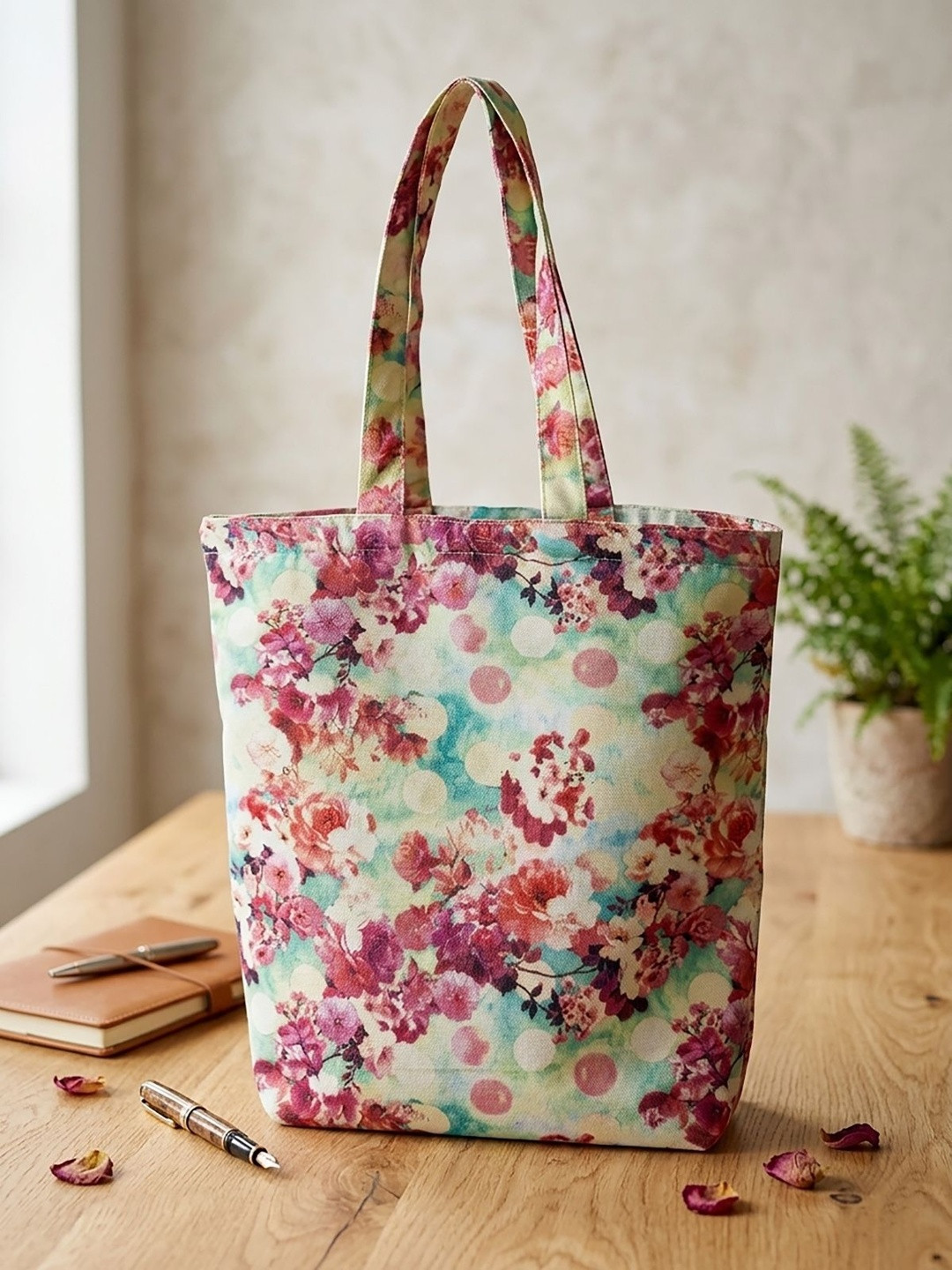 BANDICOOT Floral Printed Shopper Tote Bag