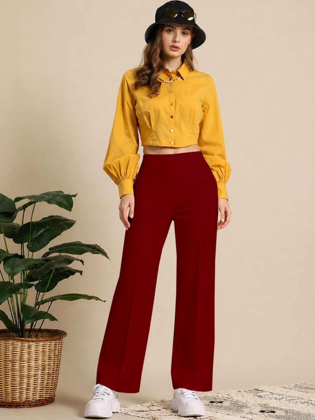 Moda Rapido Women Relaxed Easy Wash Trousers