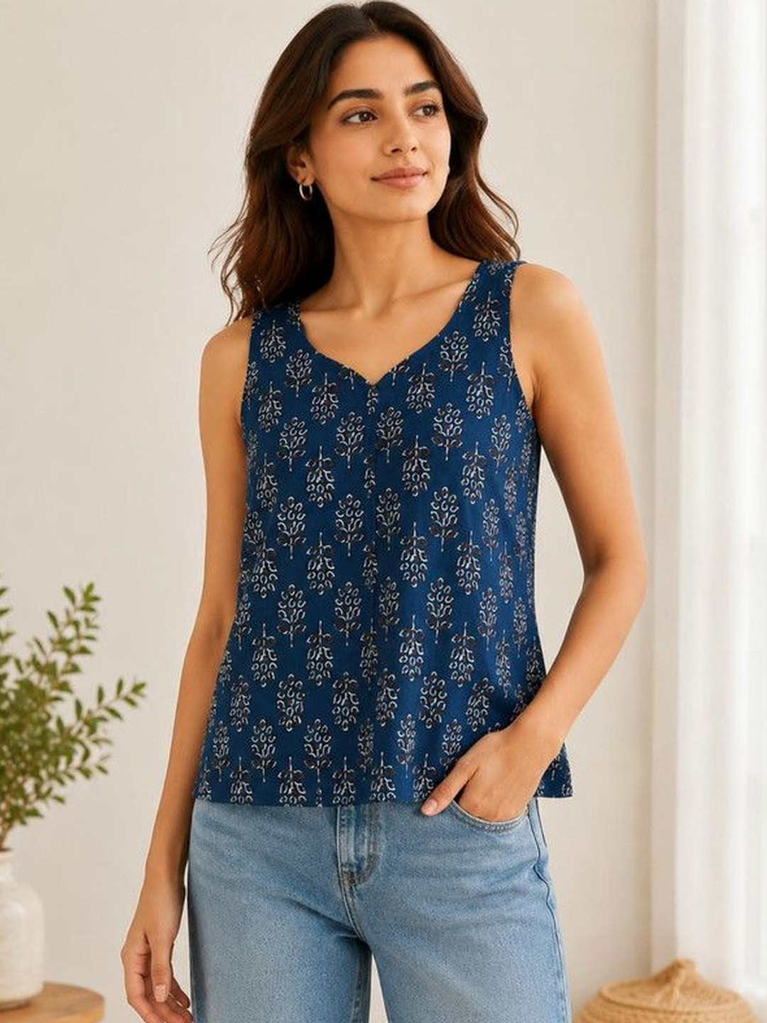 NG NIROMIKA Print Ethnic Top