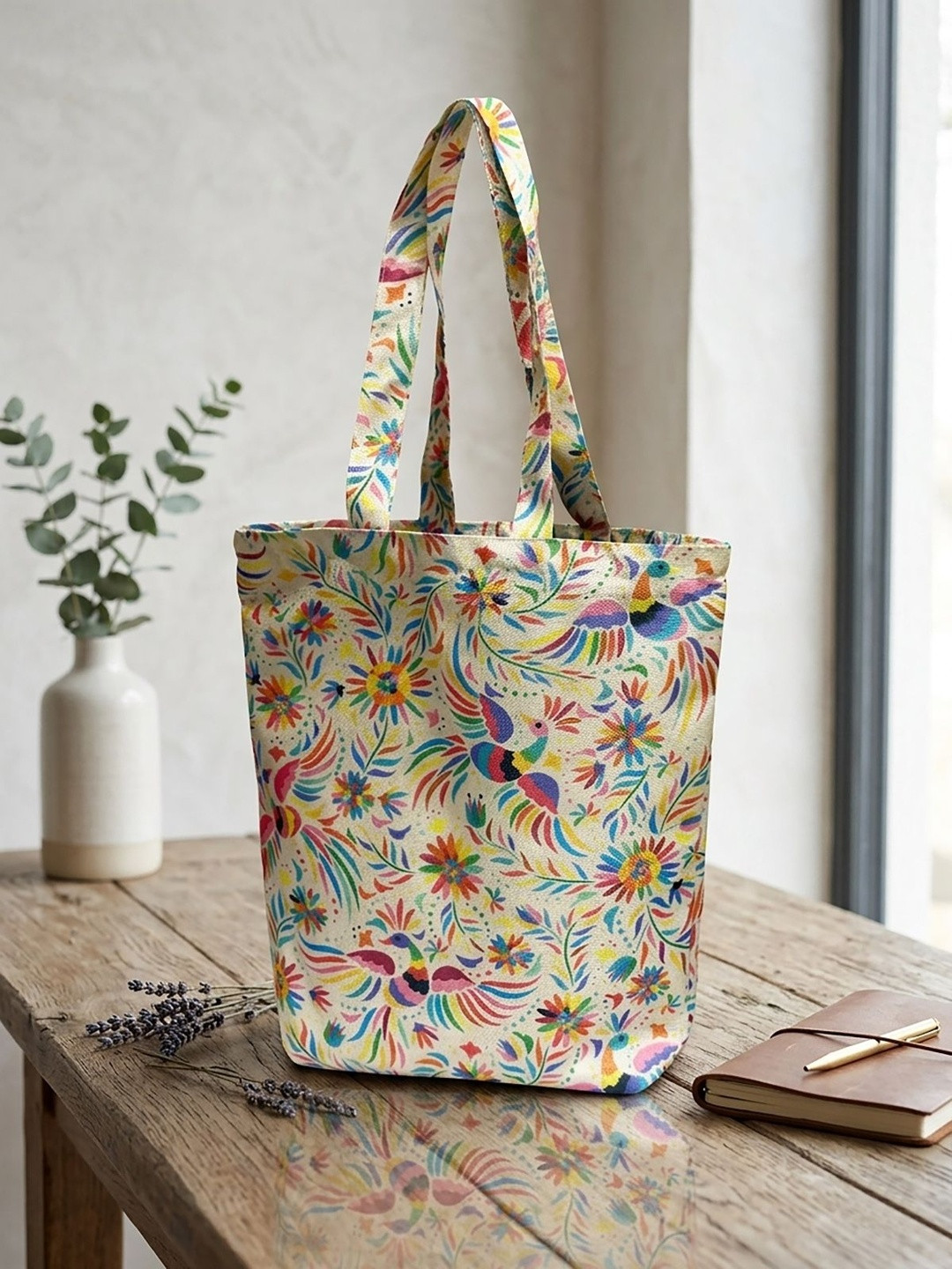 BANDICOOT Floral Printed Tote Bag