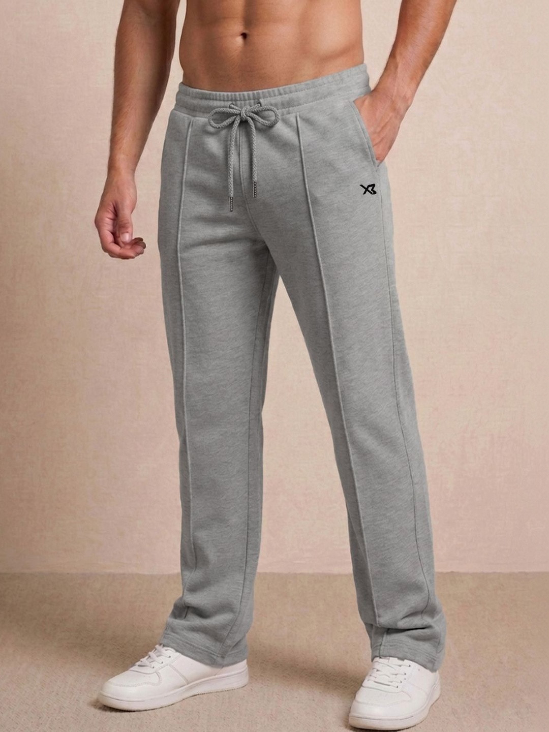 CROSS BENCH Men Regular Fit Brand Logo Training Track Pants