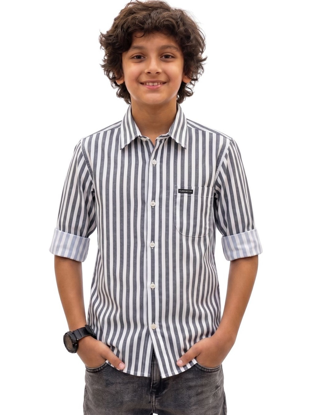 RS Fashions Boys Comfort Striped Casual Shirt