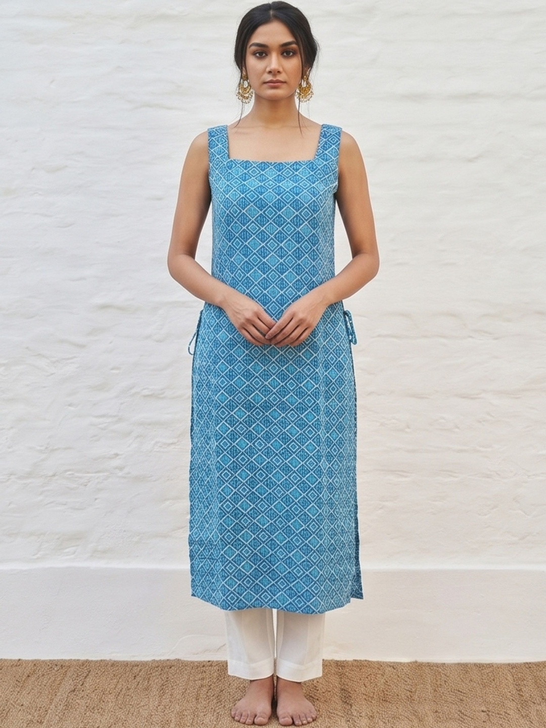 MAAND Women Geometric Printed Kurta