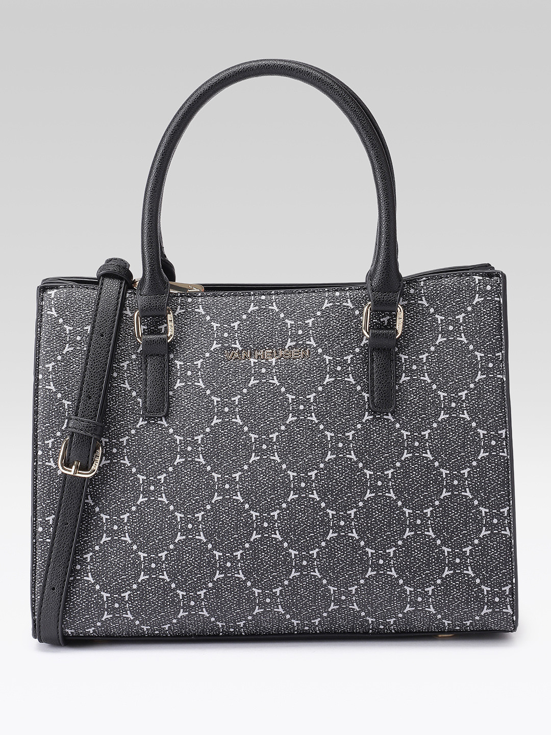 Van Heusen Printed Structured Handheld Bag