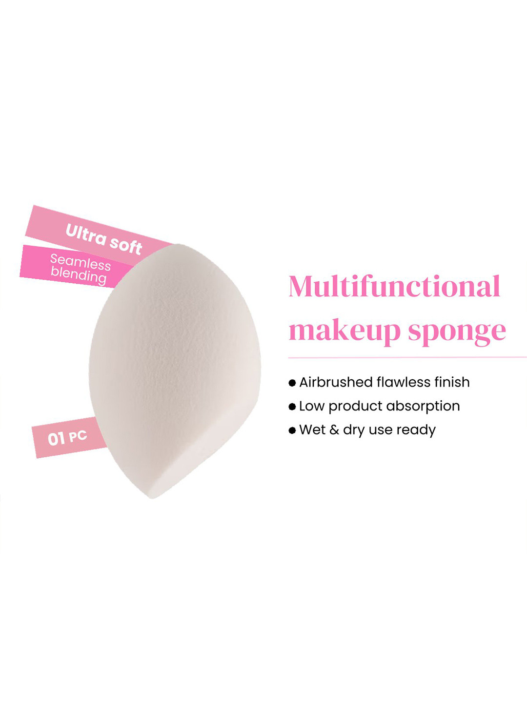 Rhe Cosmetics Beauty Blender Makeup Sponge - White