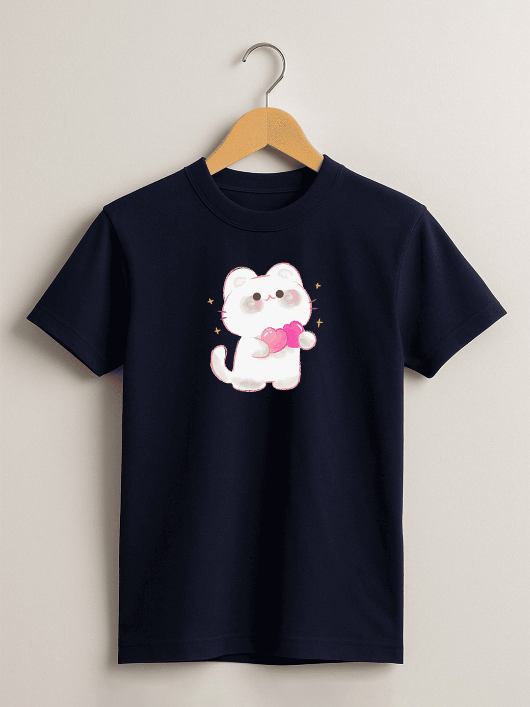misbis Girls Printed Cotton T-shirt