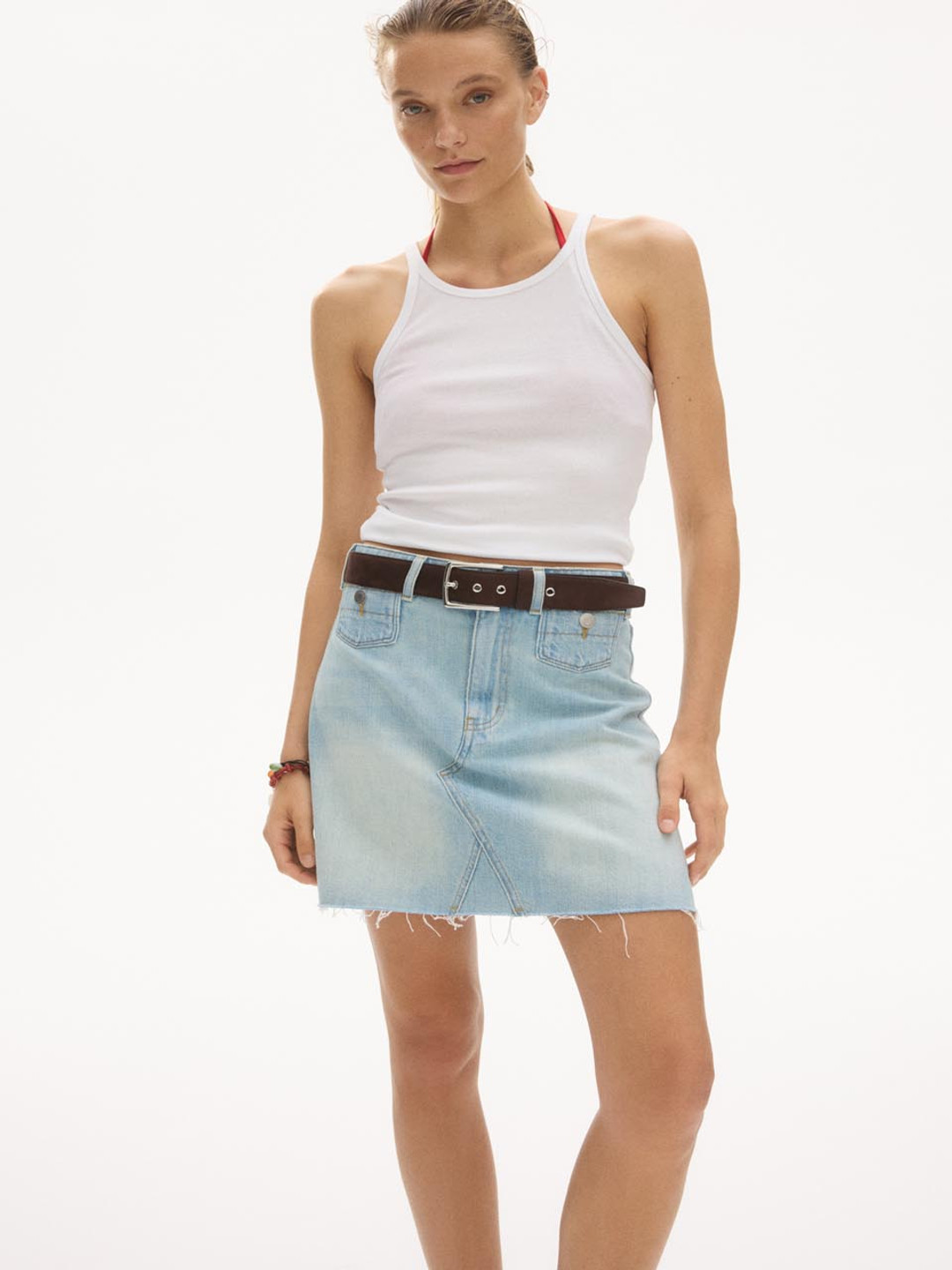 H&M A-Line Denim Skirt