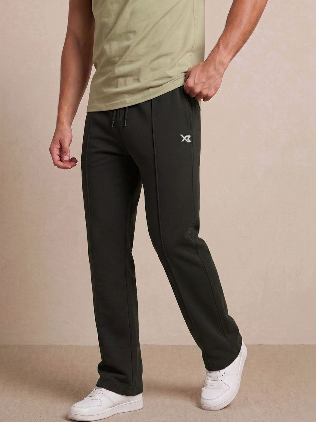 CROSS BENCH Men Regular Fit Brand Logo Dri-FIT Football Track Pants