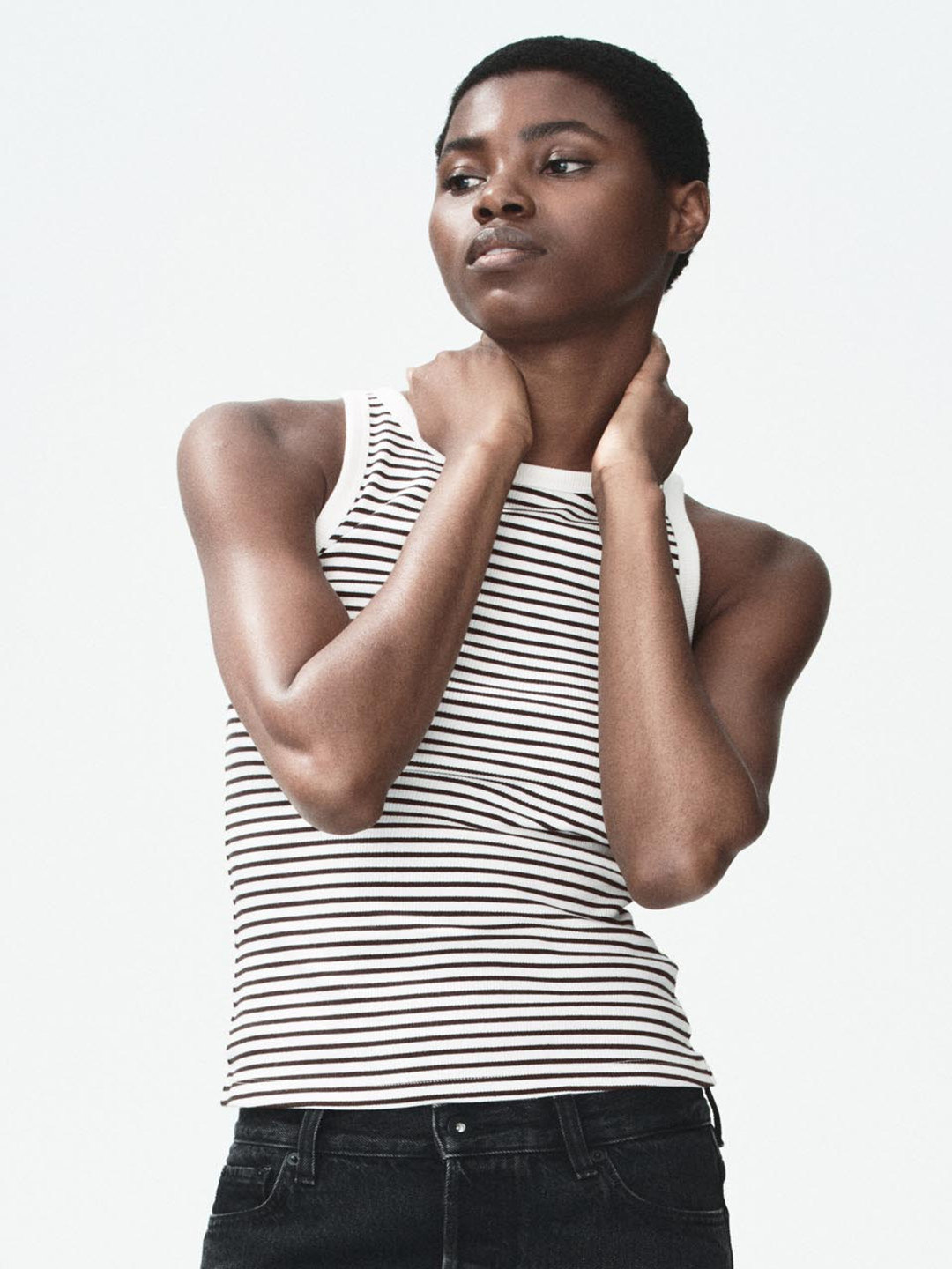 H&M Ribbed Cotton Vest Top