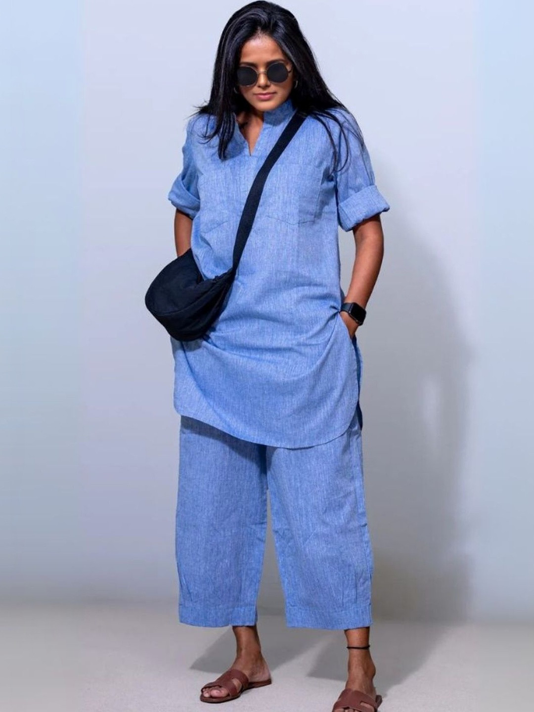 Kesudi Women Regular Pure Cotton Kurta with Trousers