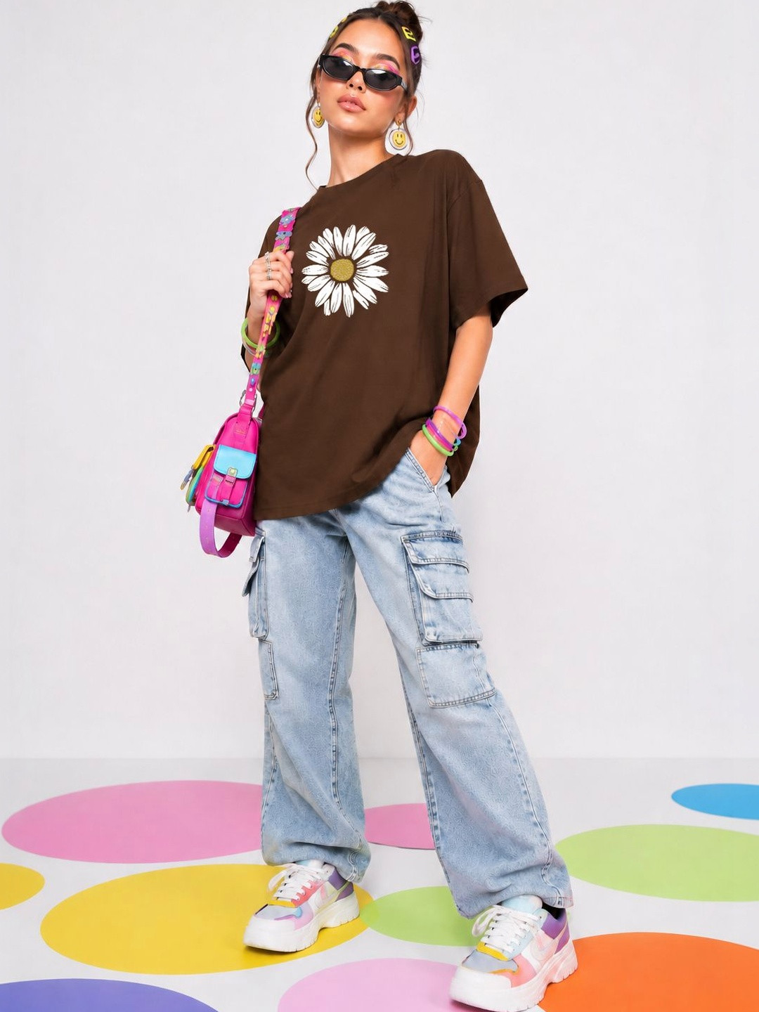 Neon Femme Women Floral Printed T-shirt
